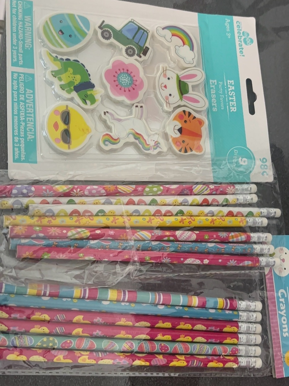 Easter Party Pencil & Sticker Set - Multicolor